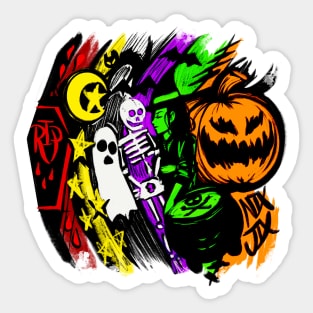 Spooky Sketch Sticker
